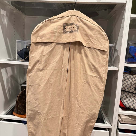 100% Authentic - GUCCI Monogram Jacket - Formal Suit Coat Size 46R - Navy Blue - Picture 13 of 15